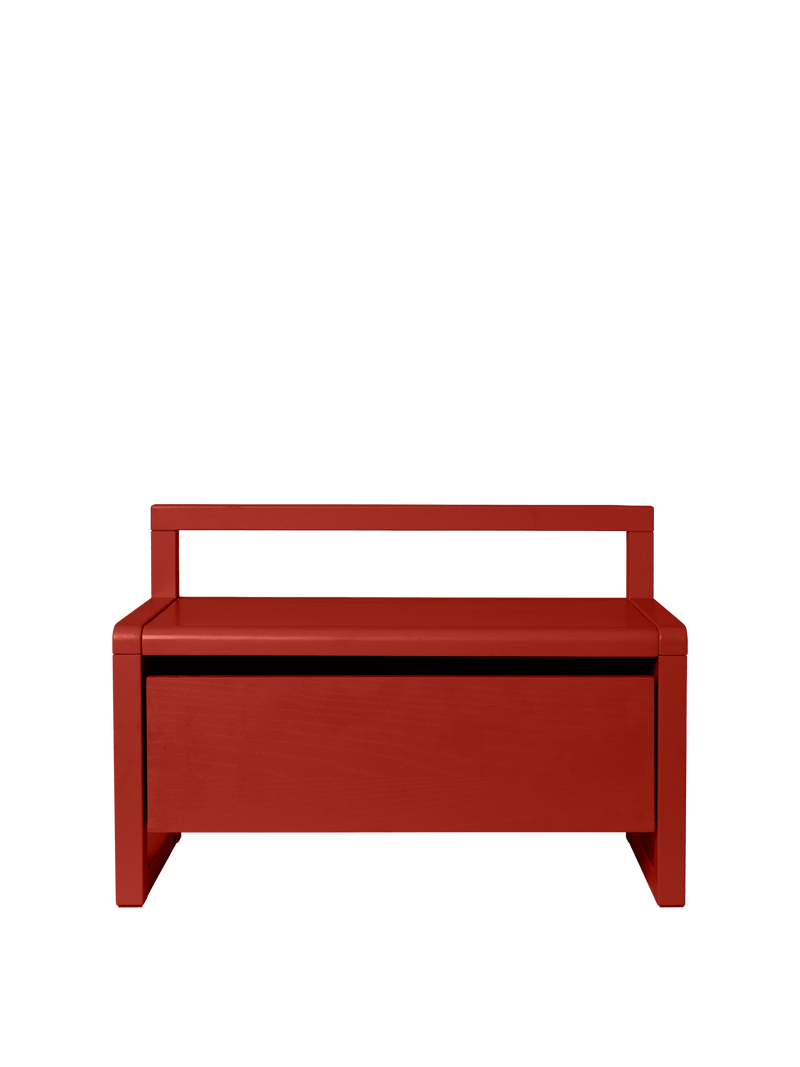 Little Architect Storage Bench - Poppy Red