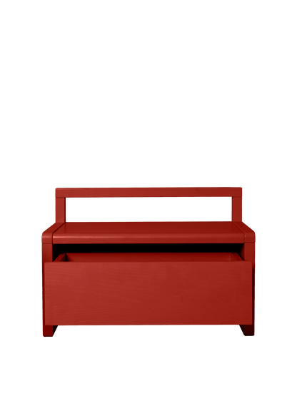 Little Architect Storage Bench - Poppy Red
