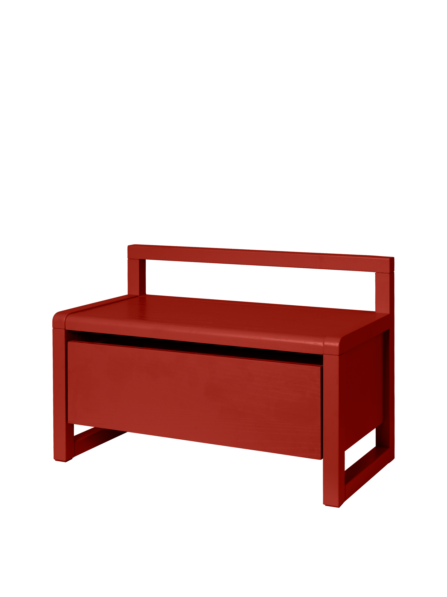 Little Architect Storage Bench - Poppy Red