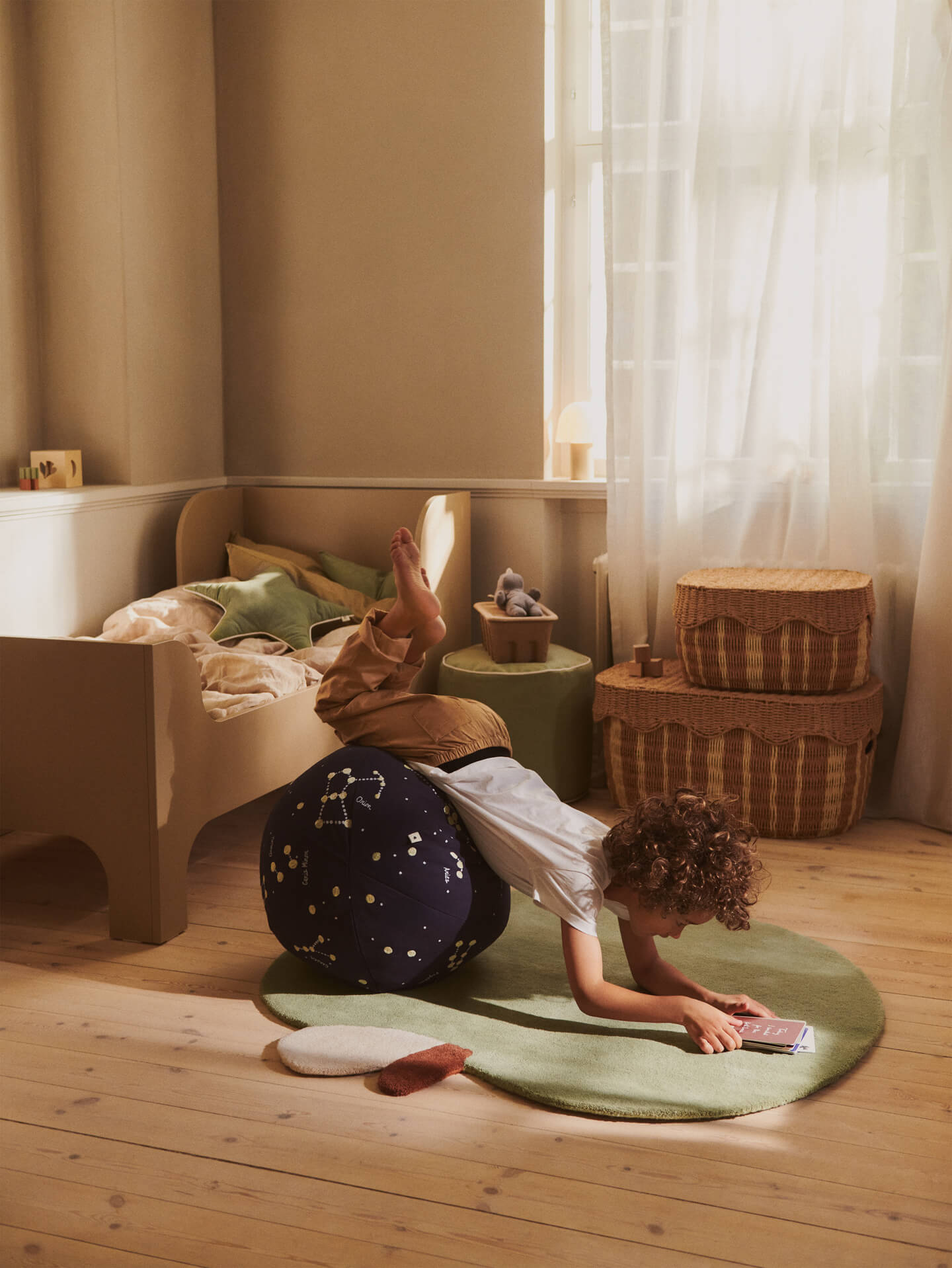 Constellation Pouf - Dark Blue