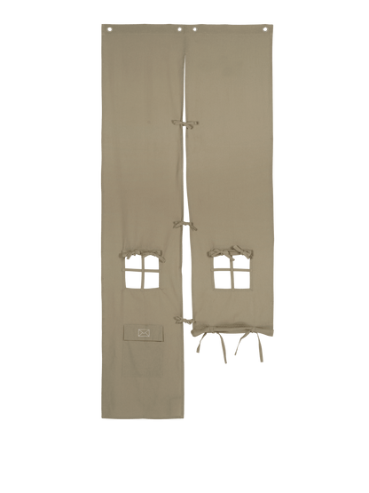 Settle Door Curtain - Elm Green