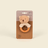 Marcel wooden rattle bear
