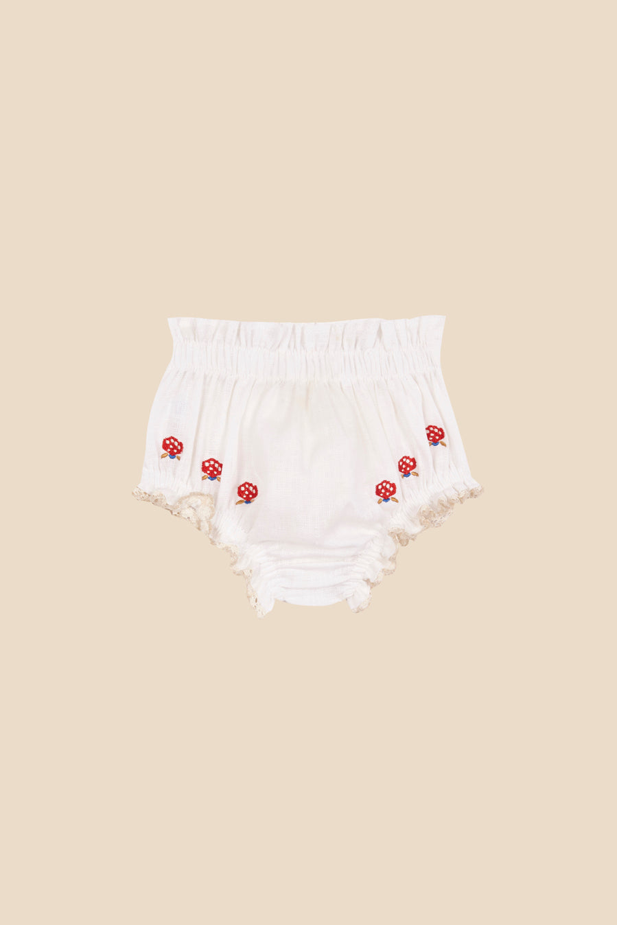 Set camisa lino bordada recién nacido