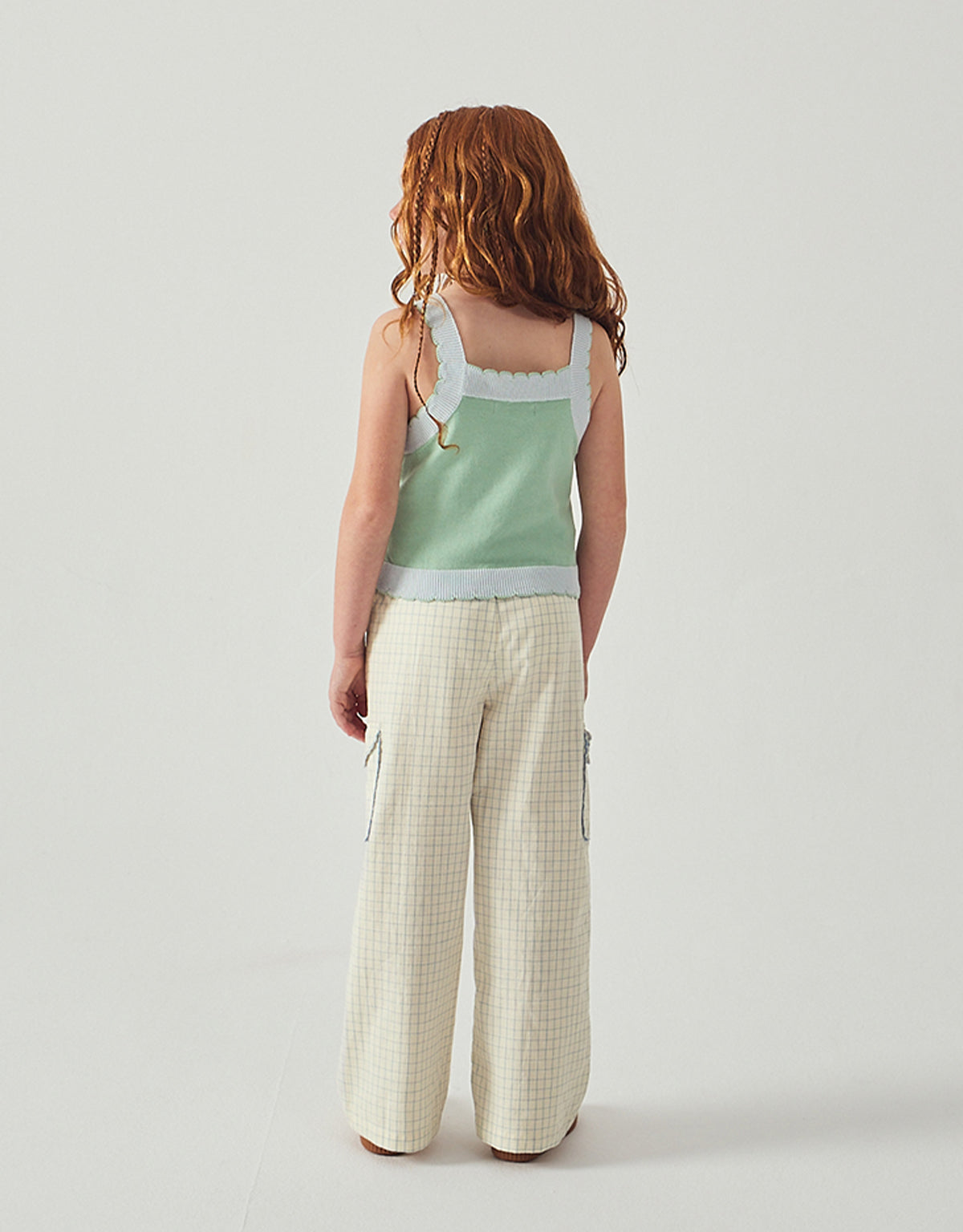 Ariana Cargo Pants with Embroidered Pockets & Paperbag Waist