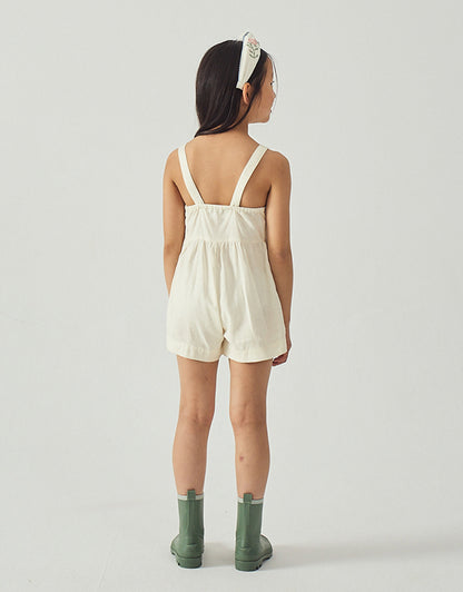 Jill Playsuit with Embroidered Bib