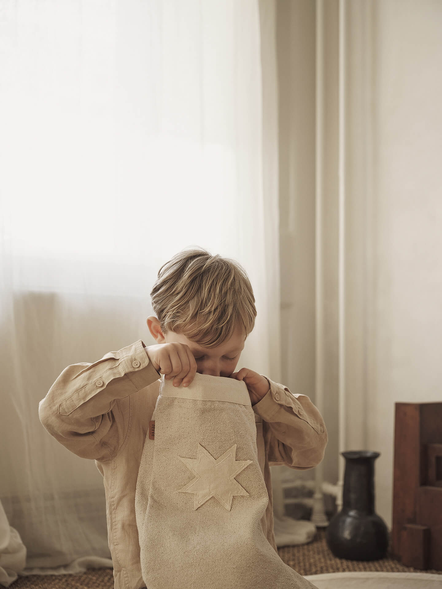 Vela Christmas Stocking - Natural