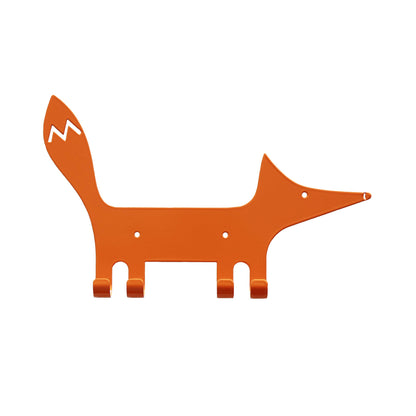 Kids Wall Hook Fox Orange