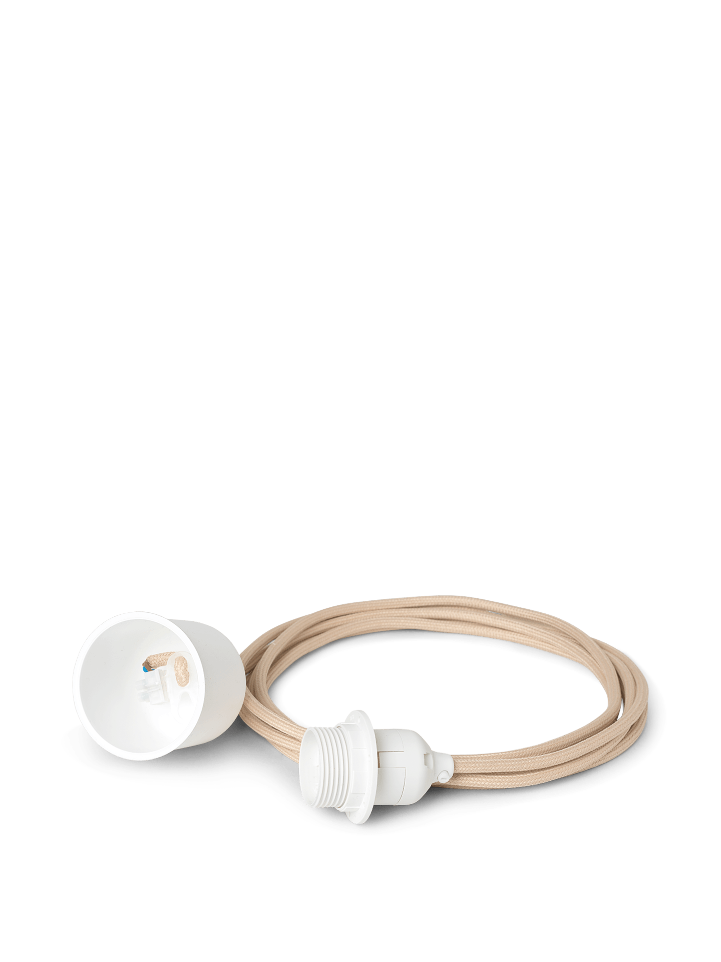 Fabric Cord Set - 4m - Pendant - Sand