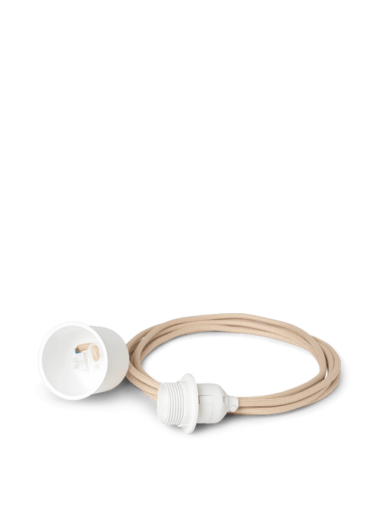 Fabric Cord Set - 2m - Pendant - Sand