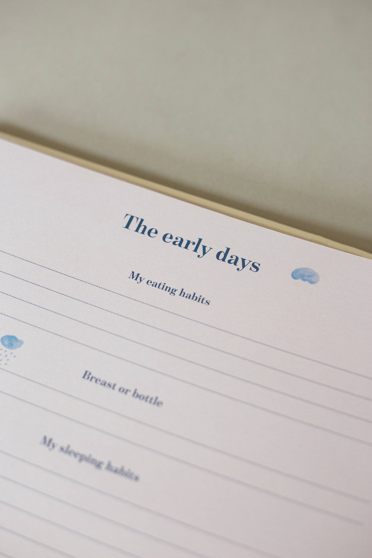 My First Years – cream album – baby journal