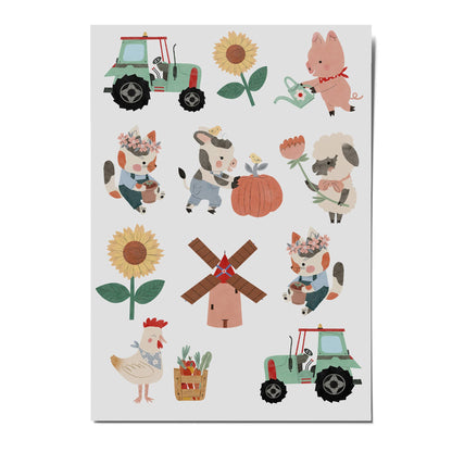 Children's Tattoos "Farm"