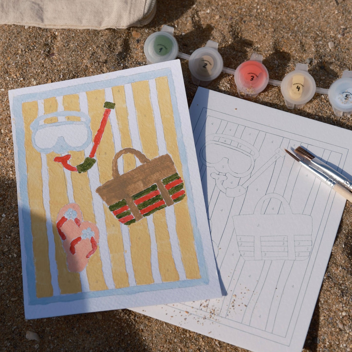 Tropical Paint-by-Numbers Set