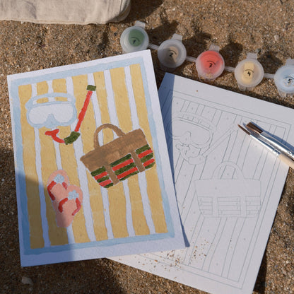 Tropical Paint-by-Numbers Set