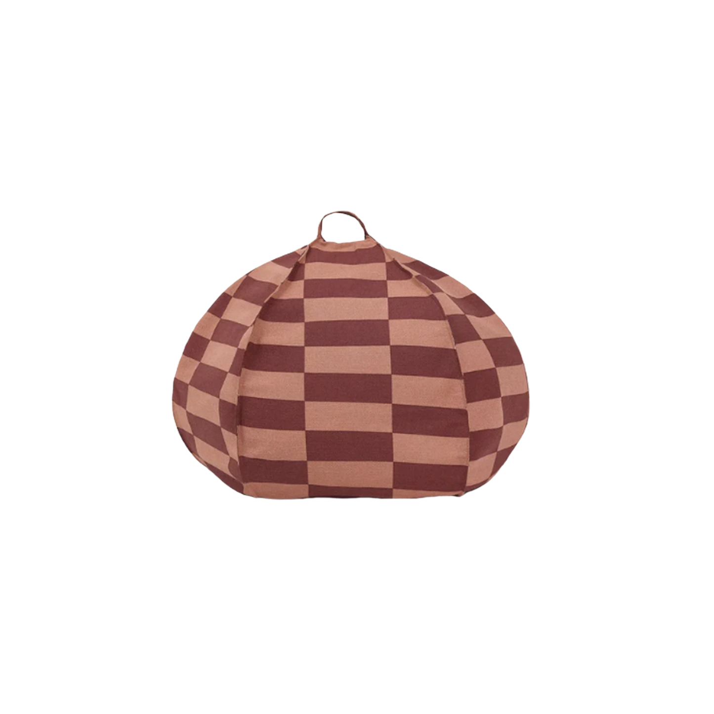 Round beanbag - kid size - Vibes - maroon tiles