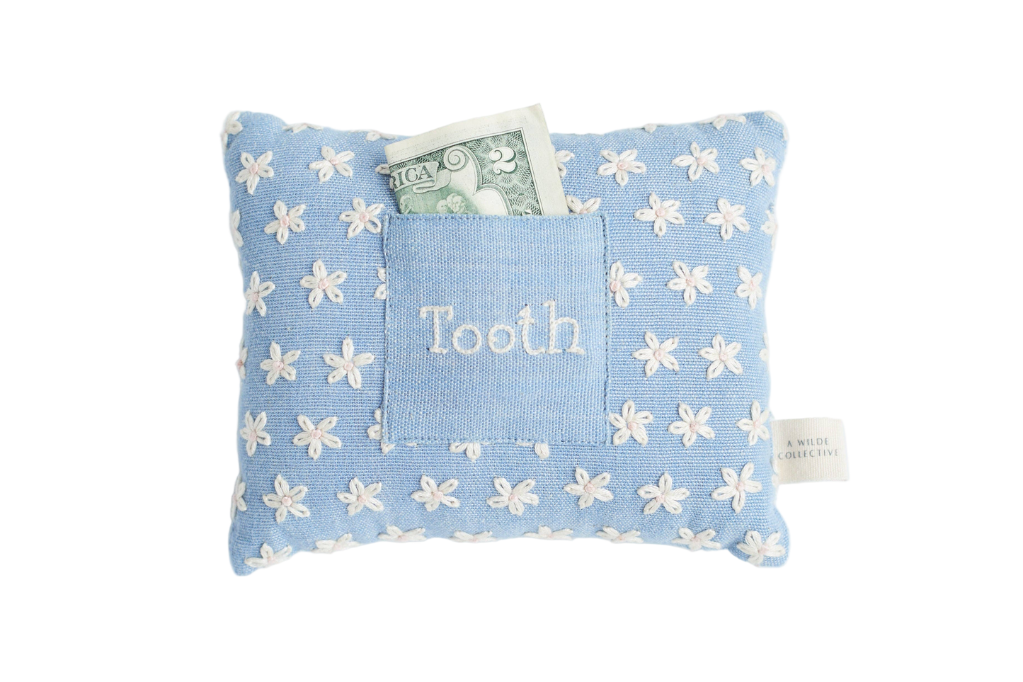 Handwoven Floral Tooth Fairy Pillow