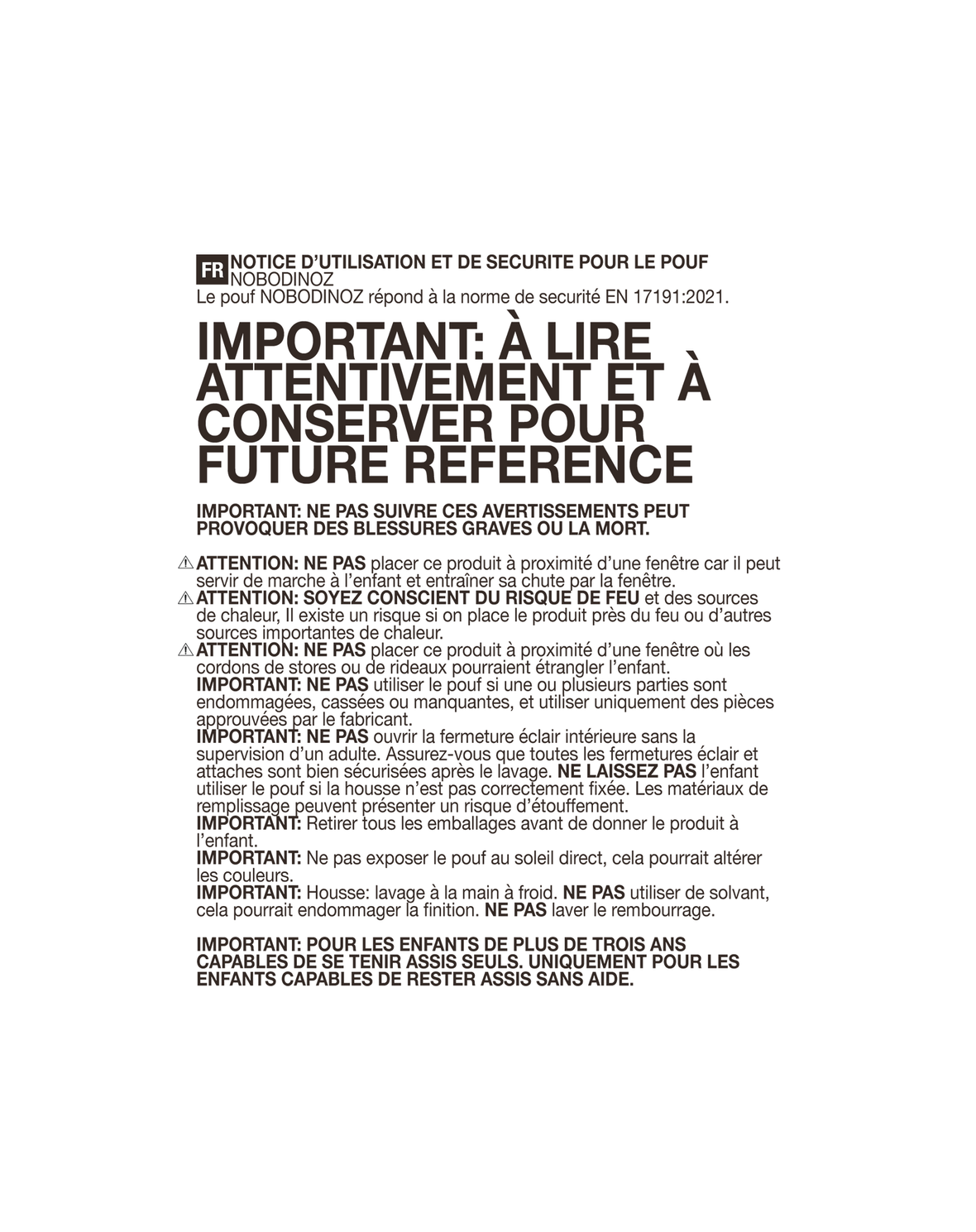 Round beanbag - kid size - Vibes