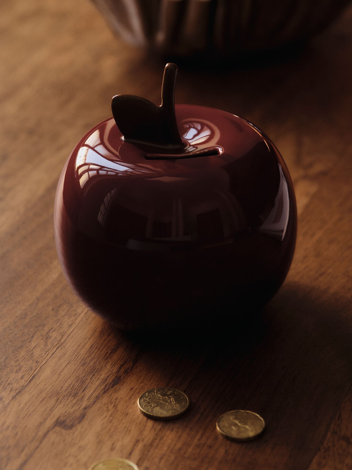 Apple Money Bank - Deep Red