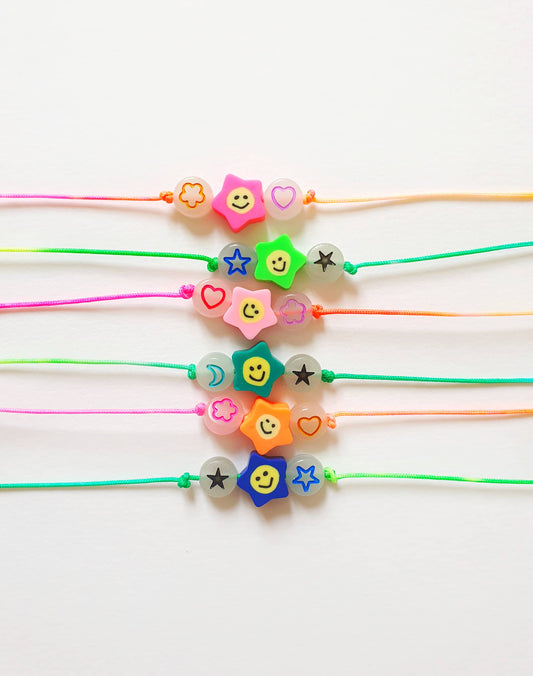 “Good Vibes” fluorescent bracelet