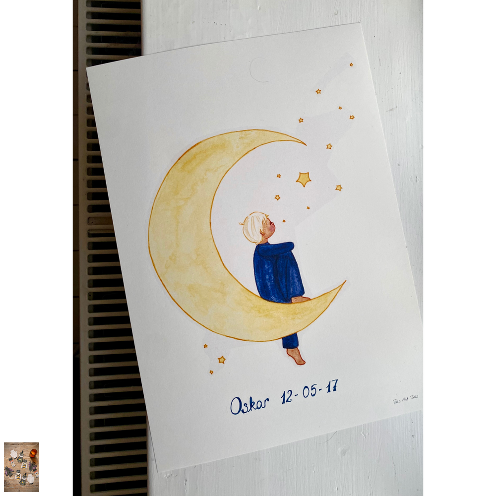 Månebarn A4 plakat
