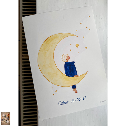 Månebarn A4 plakat