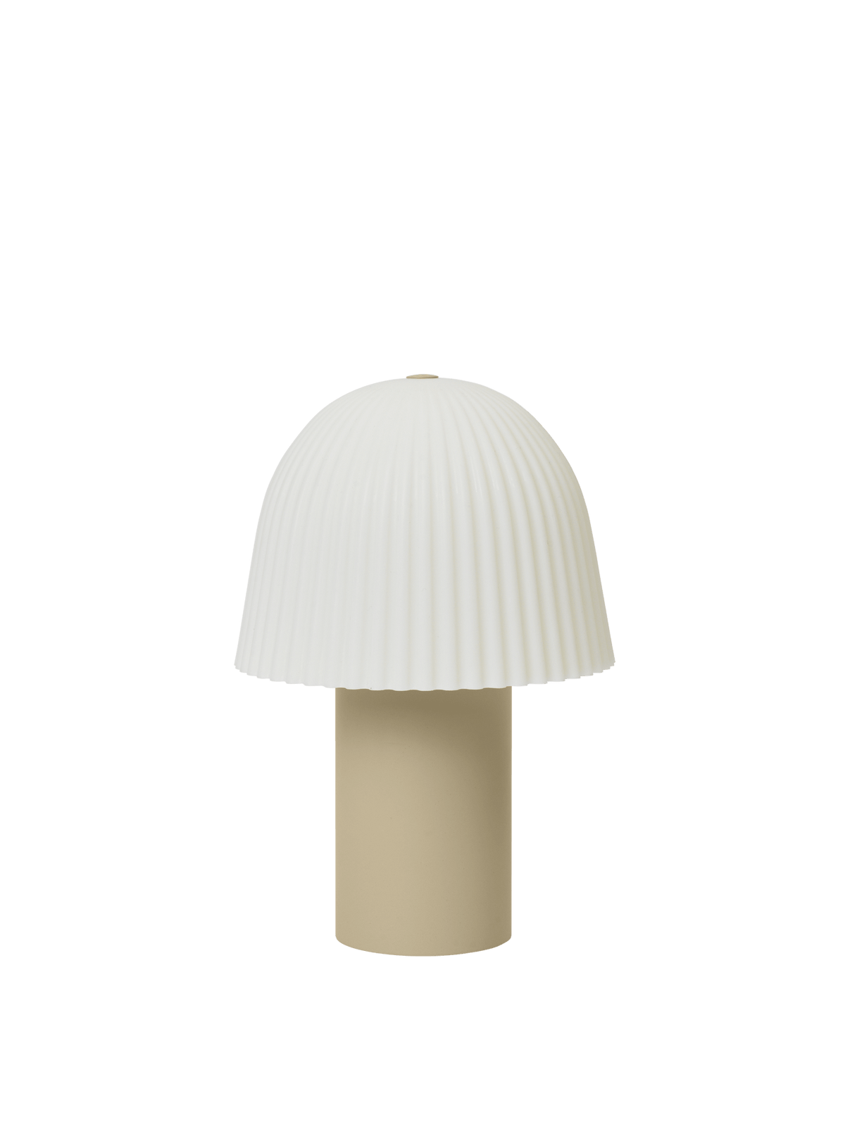 Frill Portable Lamp - Cashmere/White