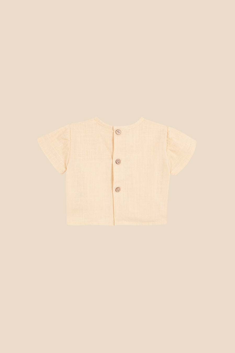 Camisa manga corta sand bordada recién nacido