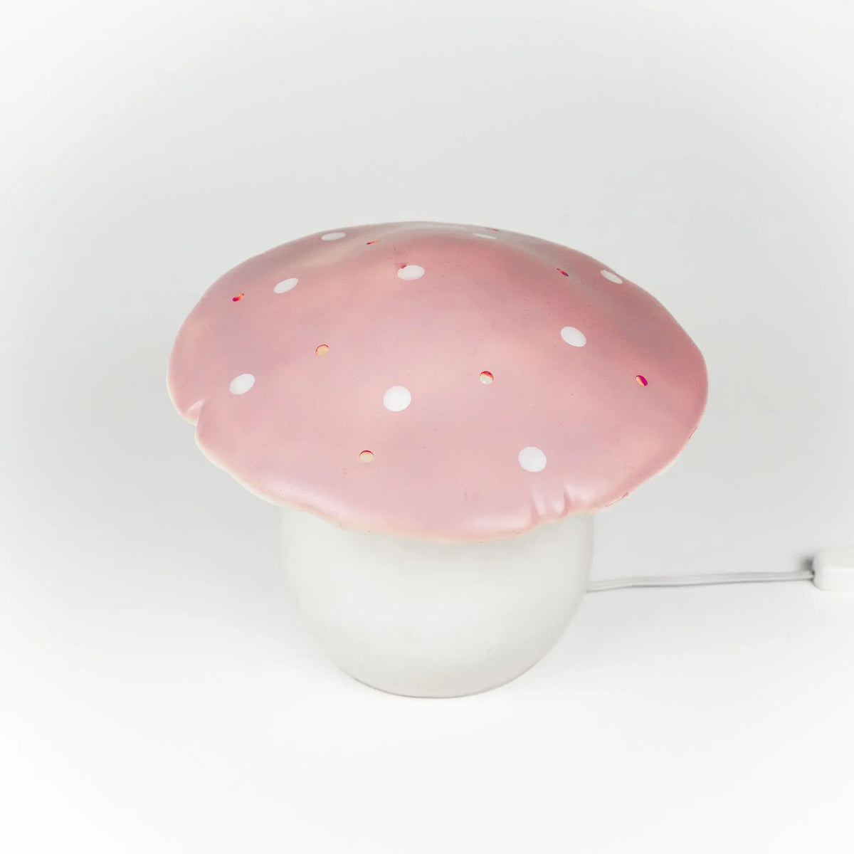 Medium Mushroom Night Lamp, Vintage Pink