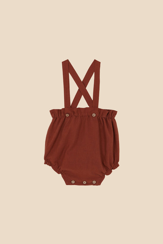 Culetín tirantes chocolat recién nacido