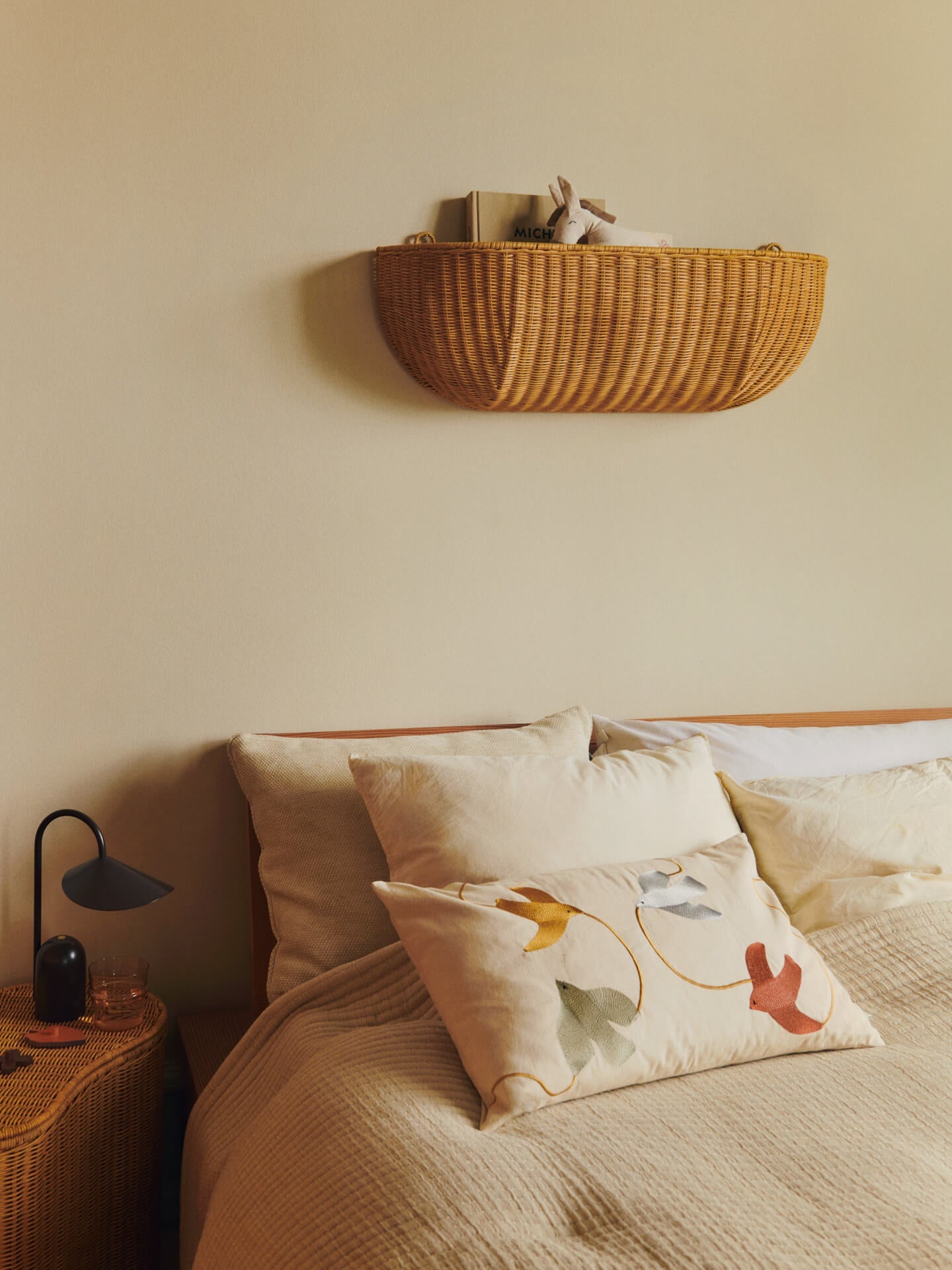 Braided Wall Pocket - 75 x 25 - Natural