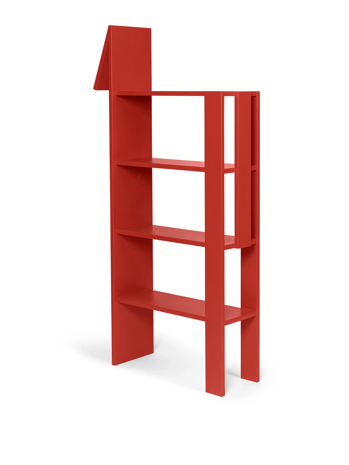 Giraffe Bookcase - Poppy Red