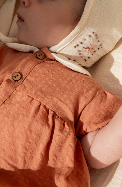 Ranita Dessert bordada recién nacido