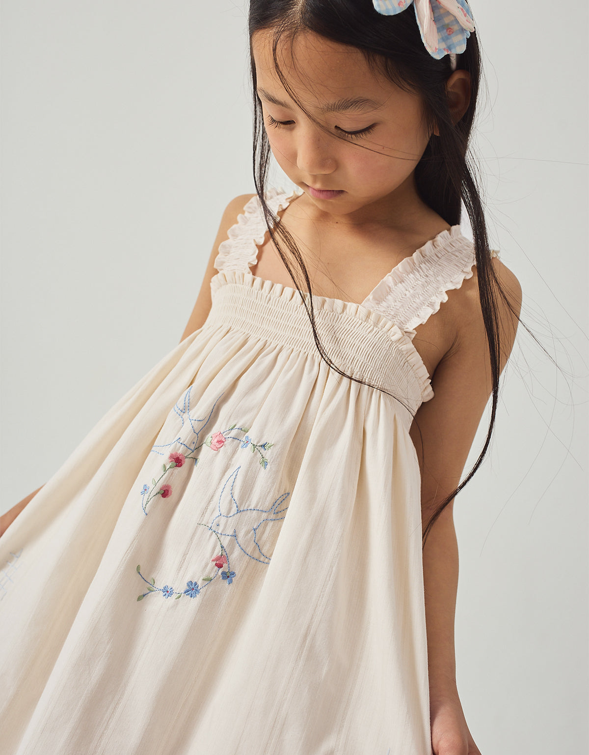Alessia Cross-Stitch Embroidered Dress