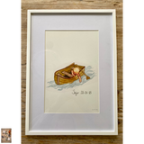 Boat with Boy – A4 Poster