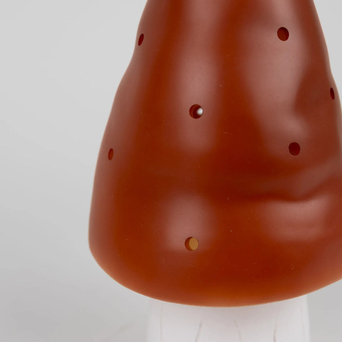 Small Mushroom Night Lamp, Red Brick