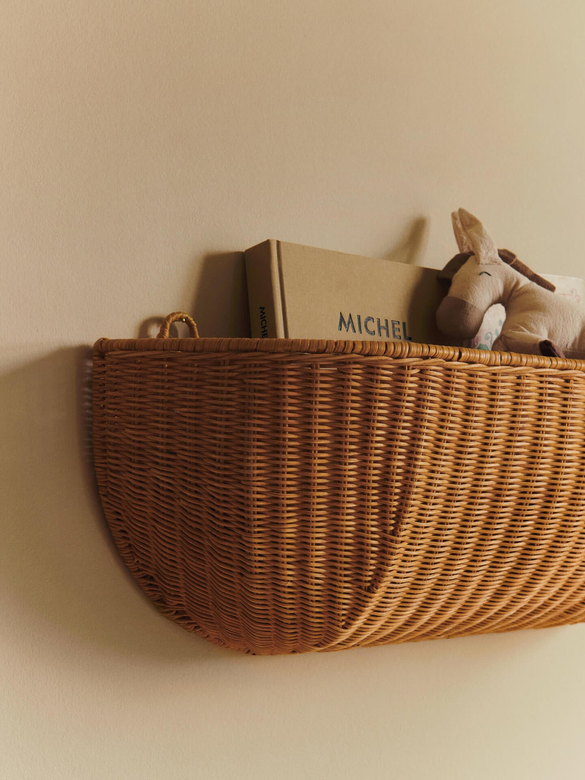 Braided Wall Pocket - 75 x 25 - Natural