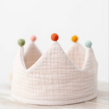Monocrom Handmade Reversible Birthday Crown with Pompom