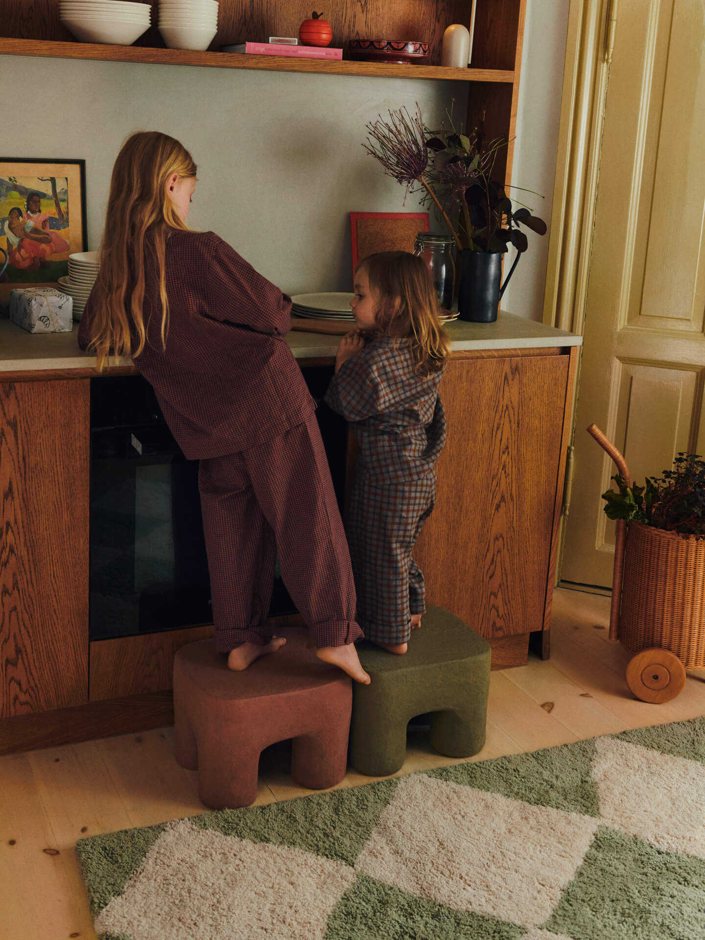 Podo Stool - Red Brown