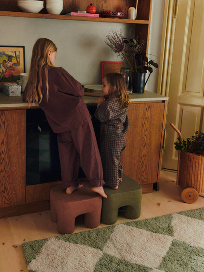 Podo Stool - Red Brown