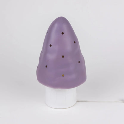 Small Mushroom Night Lamp, Lavender