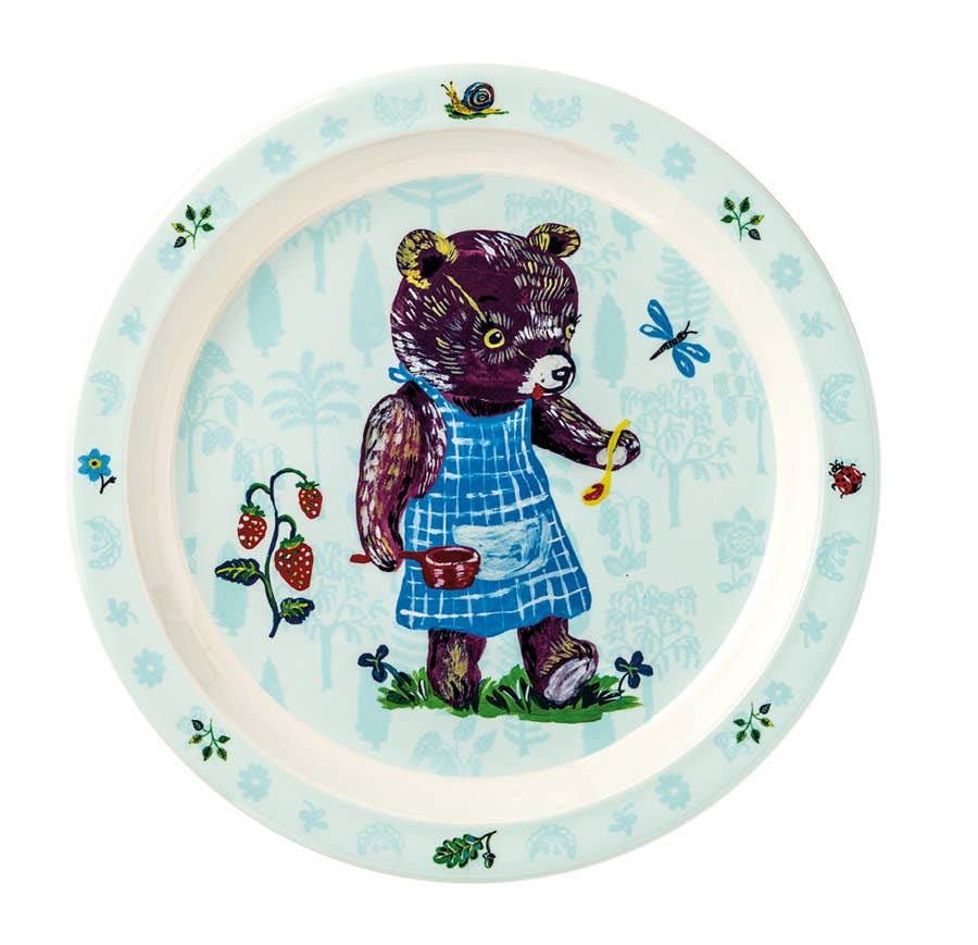 Baby plate Nathalie Lété blue