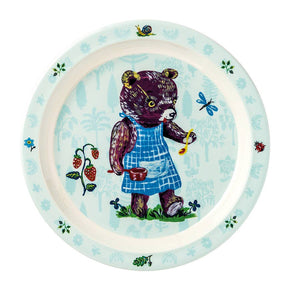Baby plate Nathalie Lété blue