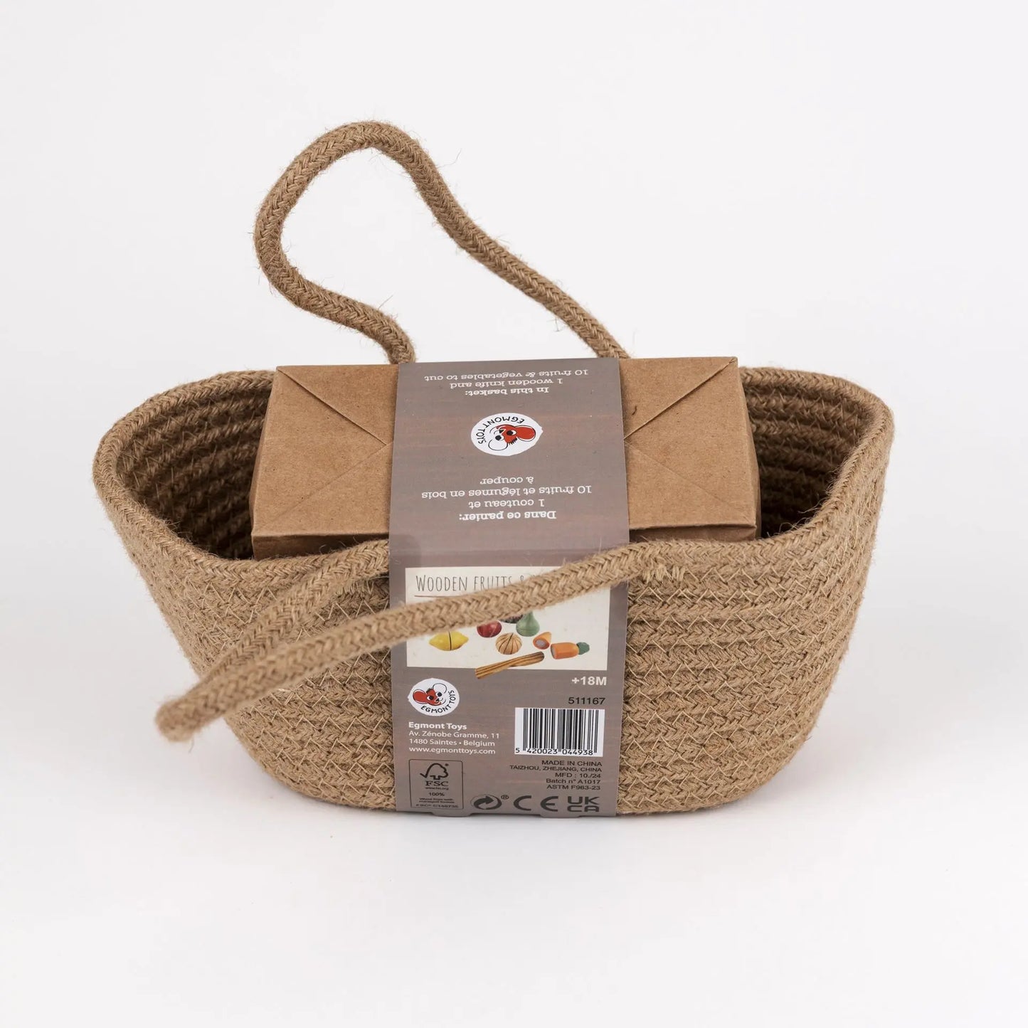 Wooden fruit and vegetables set