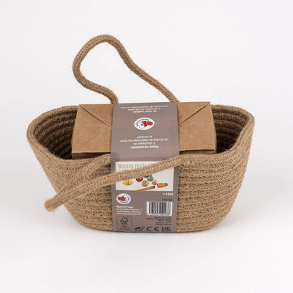 Wooden fruit and vegetables set