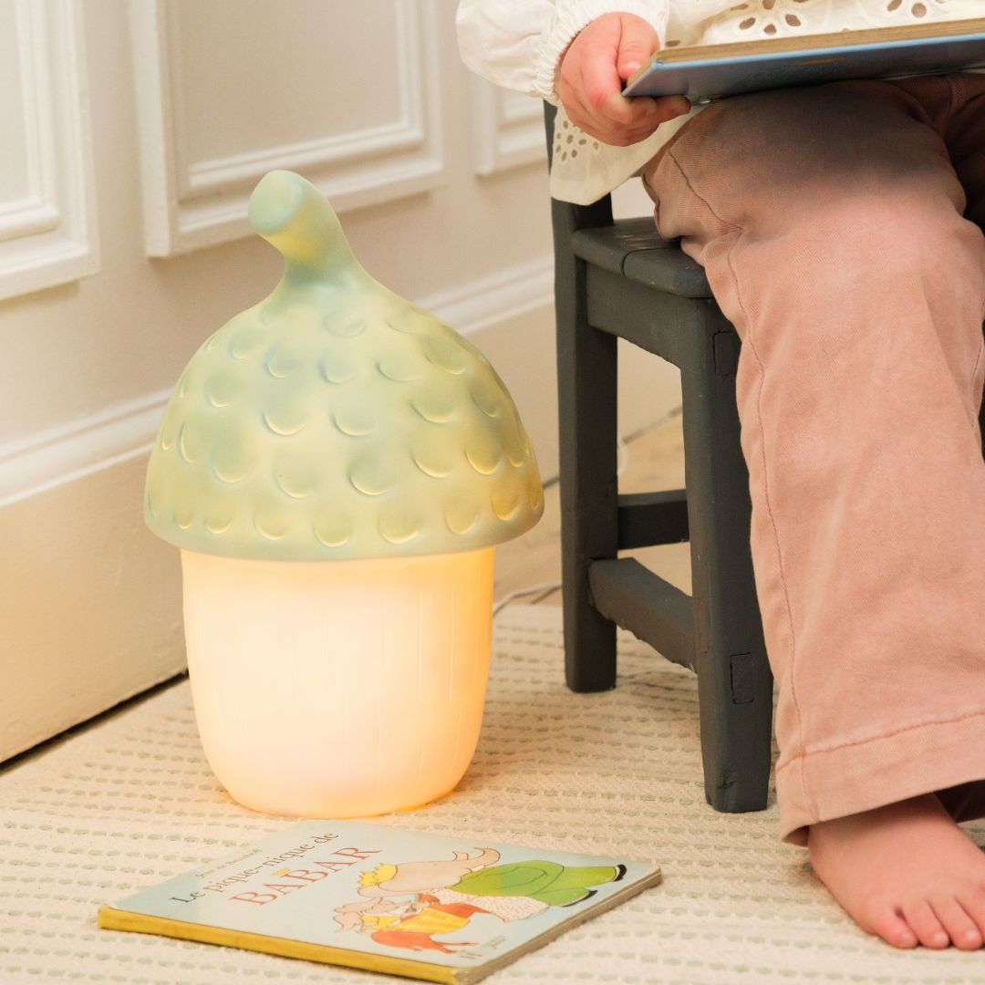 LAMP ACORN ALMOND