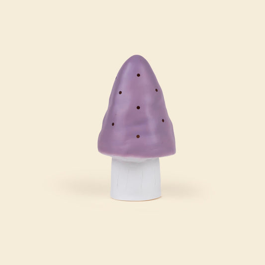 Small Mushroom Night Lamp, Lavender