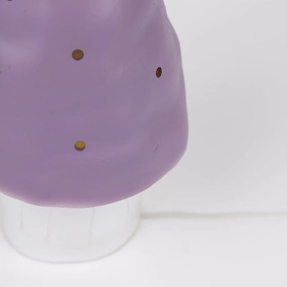 Small Mushroom Night Lamp, Lavender