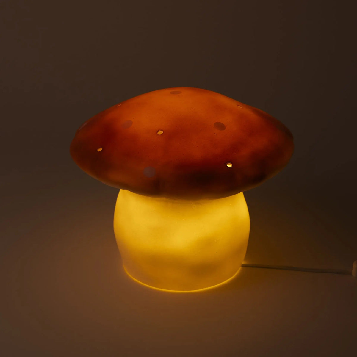 Medium Mushroom Night Lamp, Terra