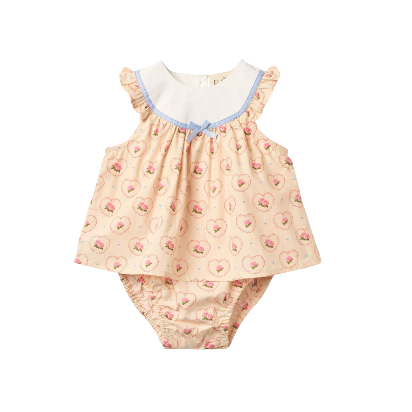 Berta Romper - Rosy Heart
