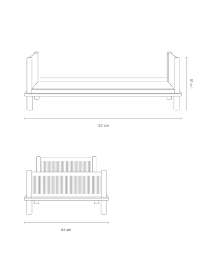 Junior bed in solid oak wood Latitude