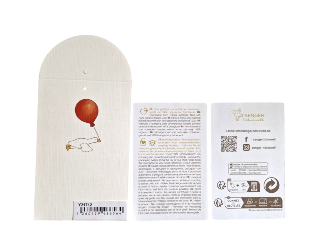 Floppy animal Bear, large | beige